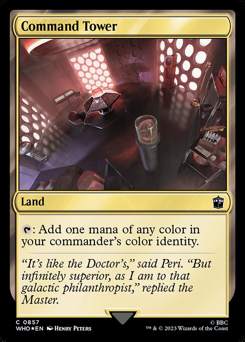 Command Tower - Doctor Who Common Card