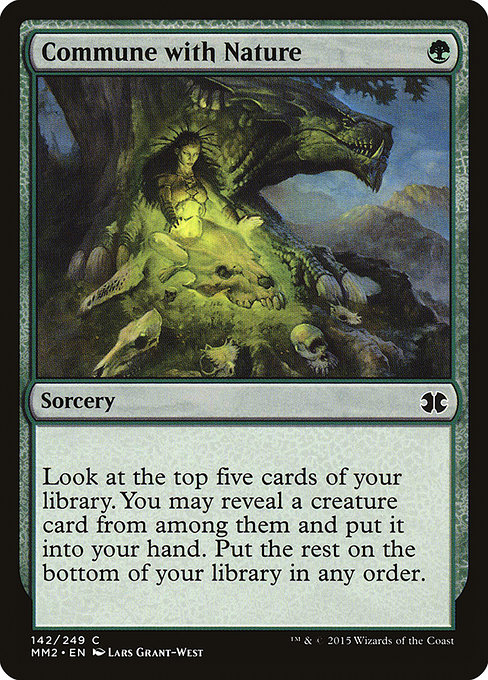 Commune with Nature - Modern Masters 2015 Common Card