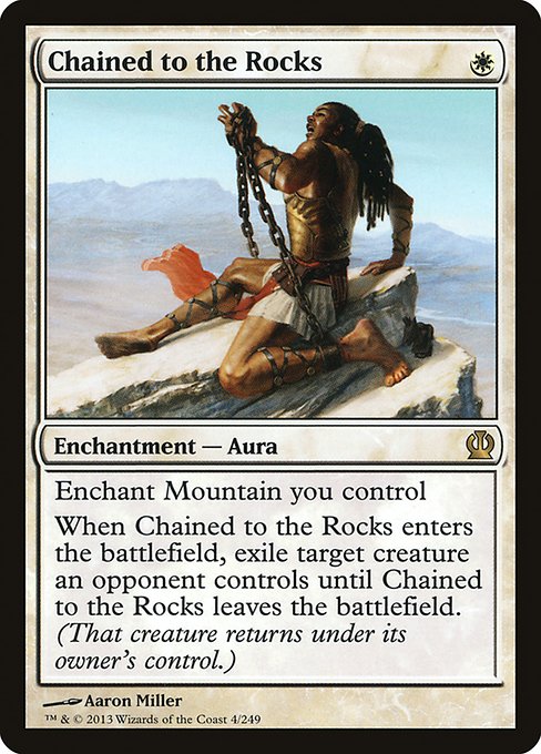 Chained to the Rocks - Theros Rare Card