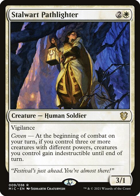 Stalwart Pathlighter - Midnight Hunt Commander Rare Card