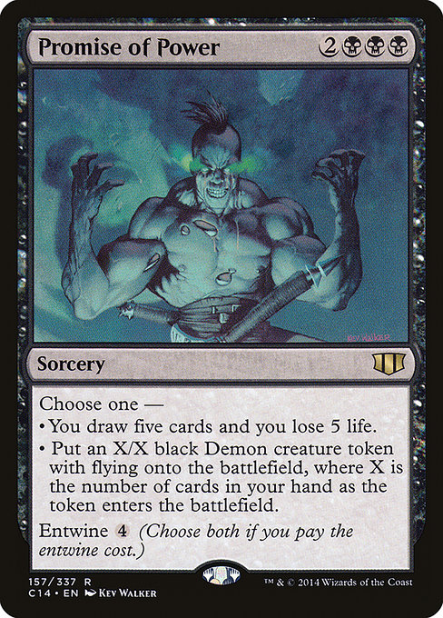 Promise of Power - Commander 2014 Rare Card