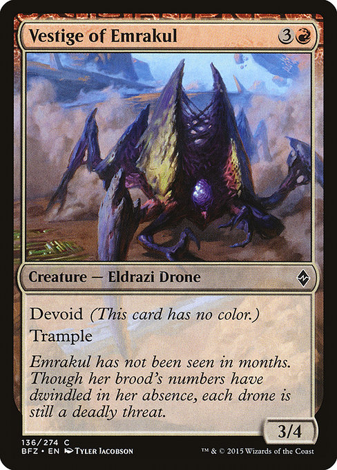 Vestige of Emrakul - Battle for Zendikar Common Card