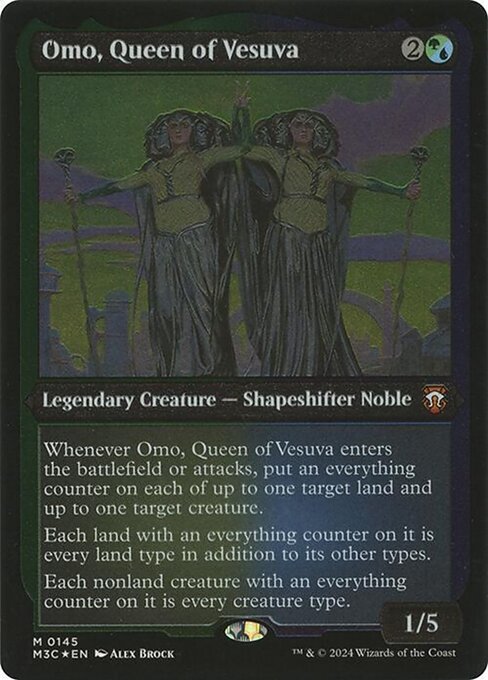 Omo, Queen of Vesuva - Modern Horizons 3 Commander Mythic Card
