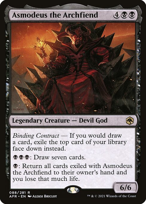 Asmodeus the Archfiend - Adventures in the Forgotten Realms Rare Card