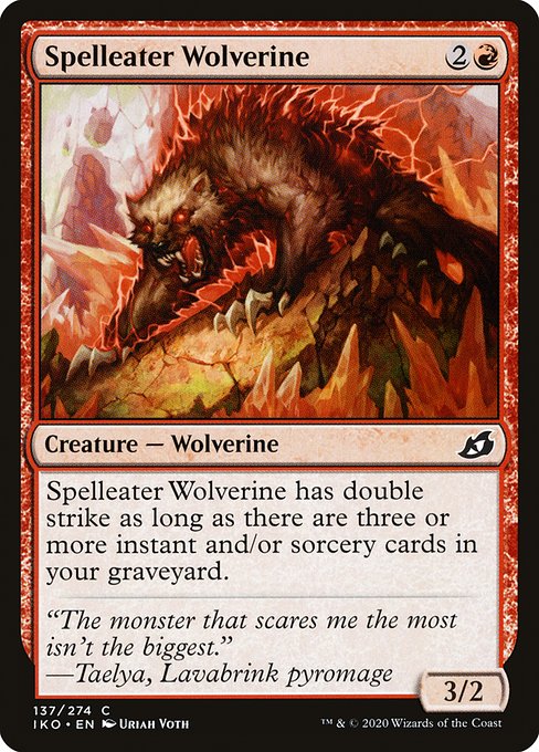 Spelleater Wolverine - Ikoria: Lair of Behemoths Common Card