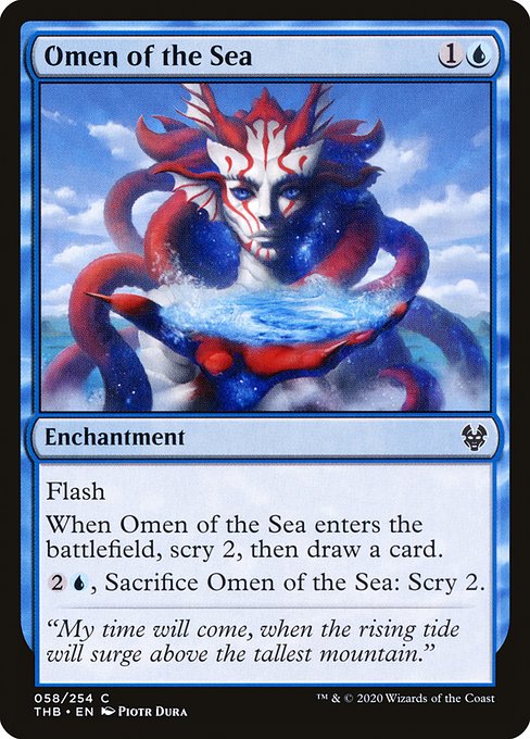 Omen of the Sea - Theros Beyond Death Common Card