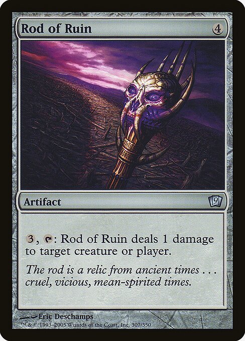 Rod of Ruin - Ninth Edition Uncommon Card