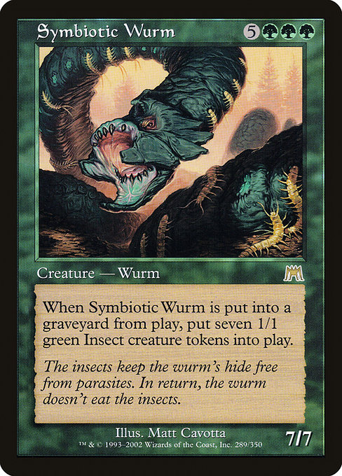 Symbiotic Wurm - Onslaught Rare Card
