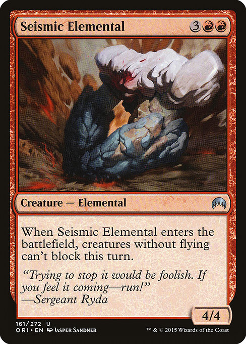 Seismic Elemental - Magic Origins Uncommon Card