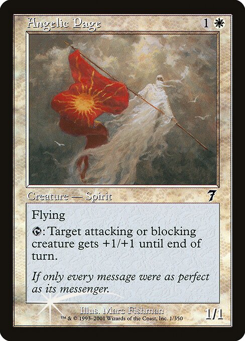 Angelic Page - Seventh Edition Common Card