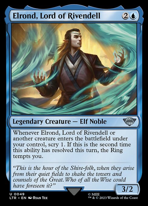 Elrond, Lord of Rivendell - The Lord of the Rings: Tales of Middle-earth Uncommon Card