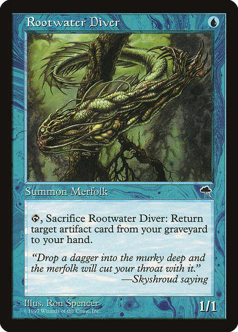 Rootwater Diver - Tempest Uncommon Card