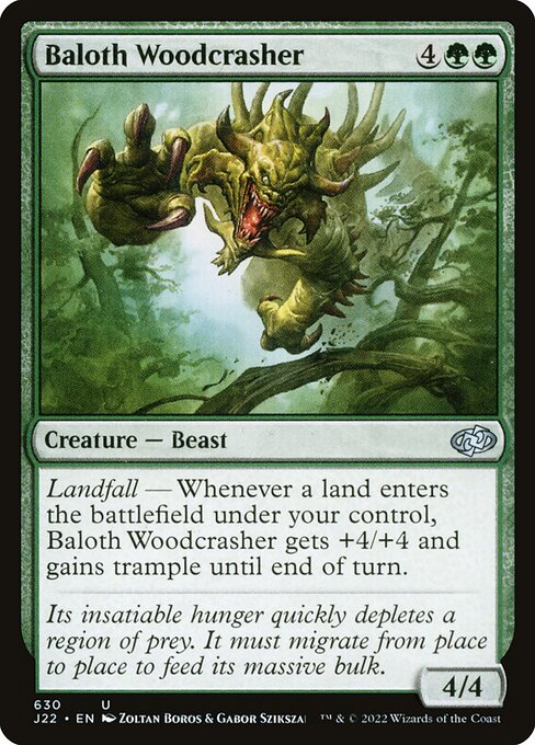 Baloth Woodcrasher - Jumpstart 2022 Uncommon Card
