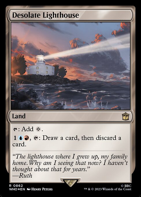 Desolate Lighthouse - Doctor Who Rare Card