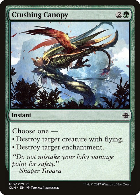 Crushing Canopy - Ixalan Common Card