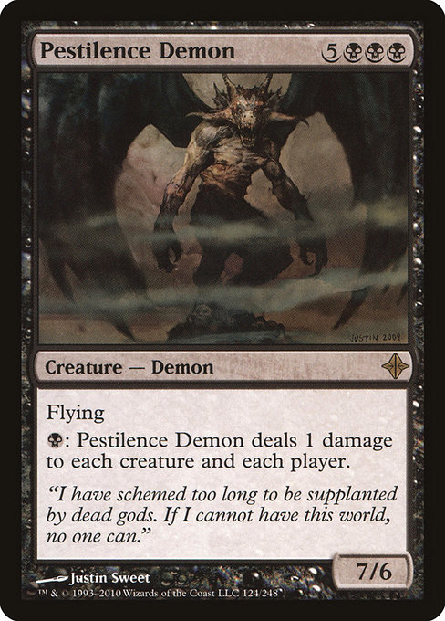 Pestilence Demon - Rise of the Eldrazi Rare Card
