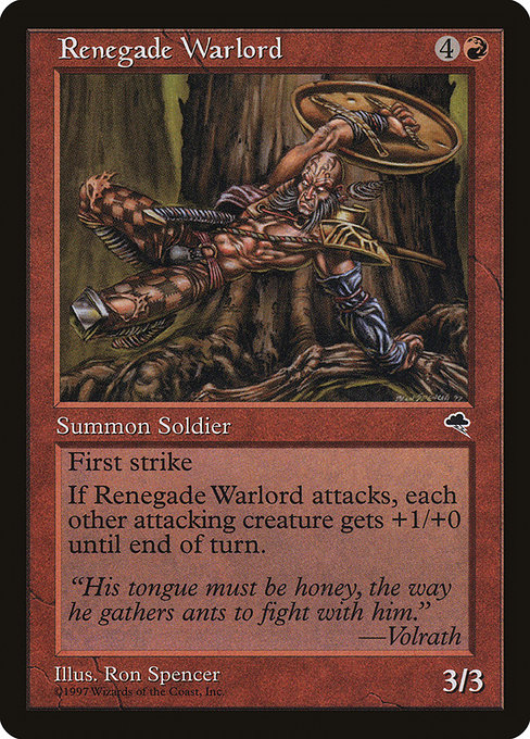 Renegade Warlord - Tempest Uncommon Card