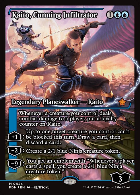 Kaito, Cunning Infiltrator - Foundations Mythic Card
