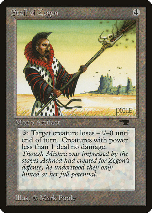 Staff of Zegon - Antiquities Common Card