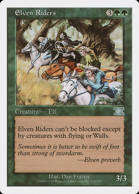 Elven Riders - Classic Sixth Edition Uncommon Card