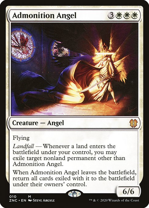 Admonition Angel - Zendikar Rising Commander Mythic Card