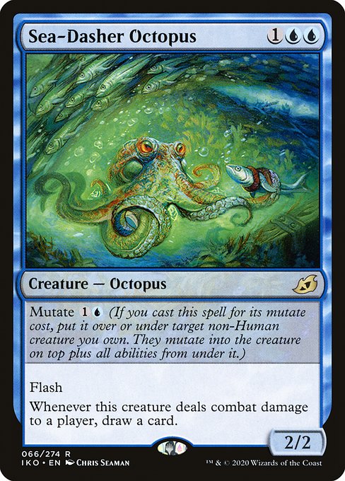 Sea-Dasher Octopus - Ikoria: Lair of Behemoths Rare Card