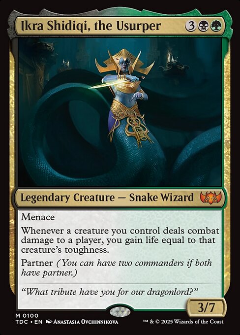 Ikra Shidiqi, the Usurper - Tarkir: Dragonstorm Commander Mythic Card