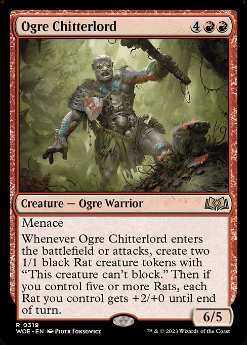Ogre Chitterlord - Wilds of Eldraine Rare Card