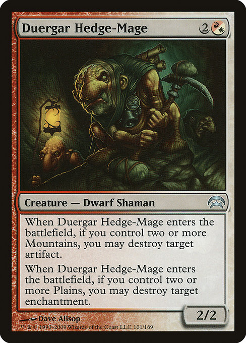 Duergar Hedge-Mage - Planechase Uncommon Card
