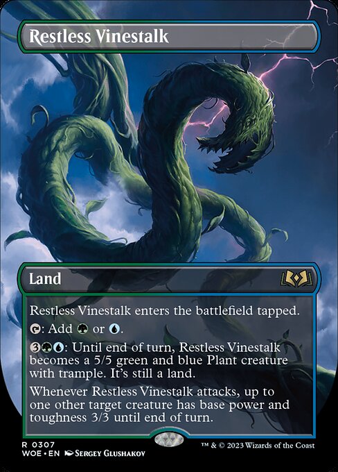 Restless Vinestalk - Wilds of Eldraine Rare Card