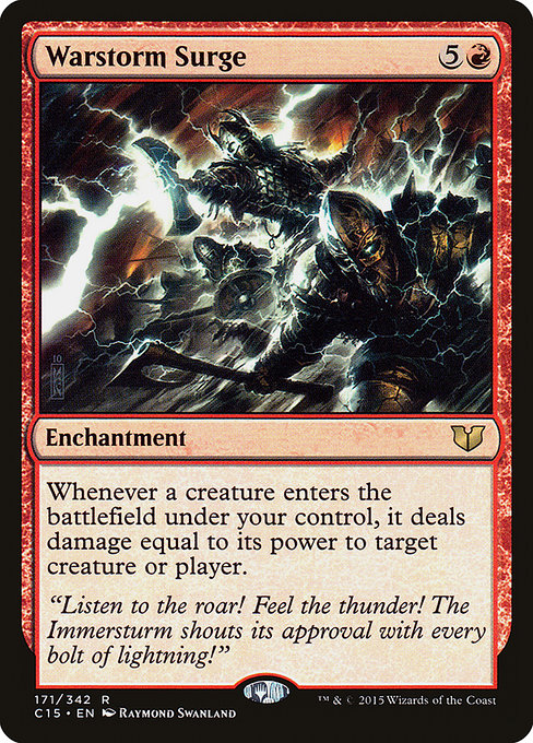 Warstorm Surge - Commander 2015 Rare Card