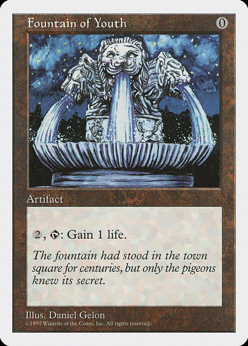 Fountain of Youth - Fifth Edition Uncommon Card