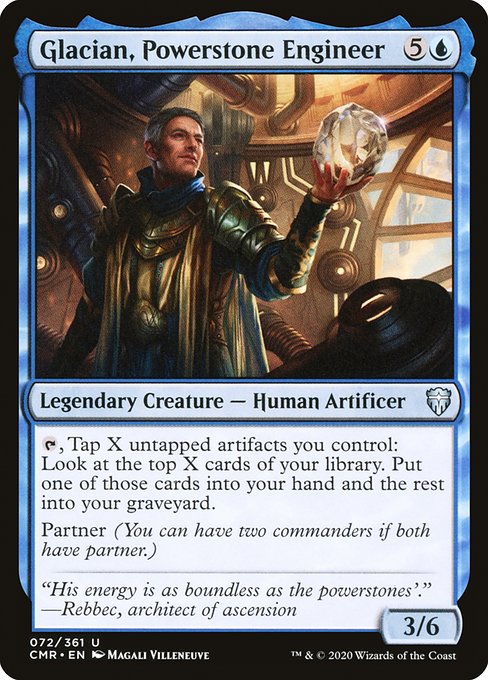 Glacian, Powerstone Engineer - Commander Legends Uncommon Card