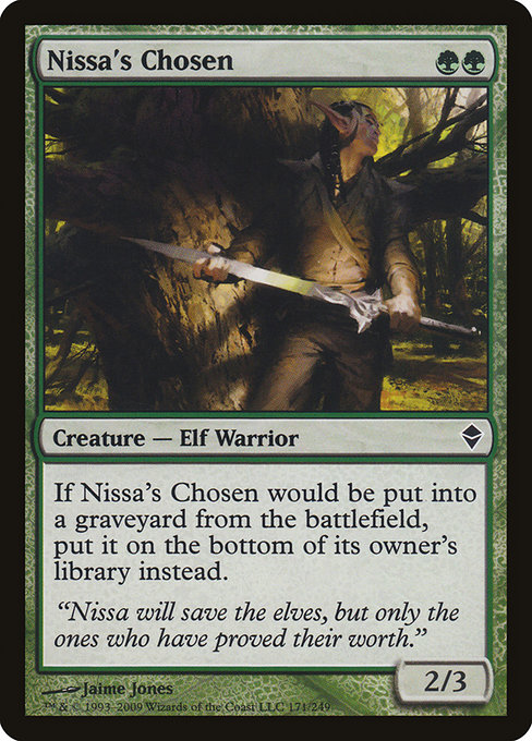 Nissa's Chosen - Zendikar Common Card
