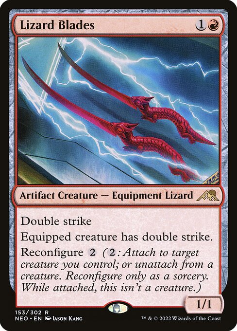 Lizard Blades - Kamigawa: Neon Dynasty Rare Card