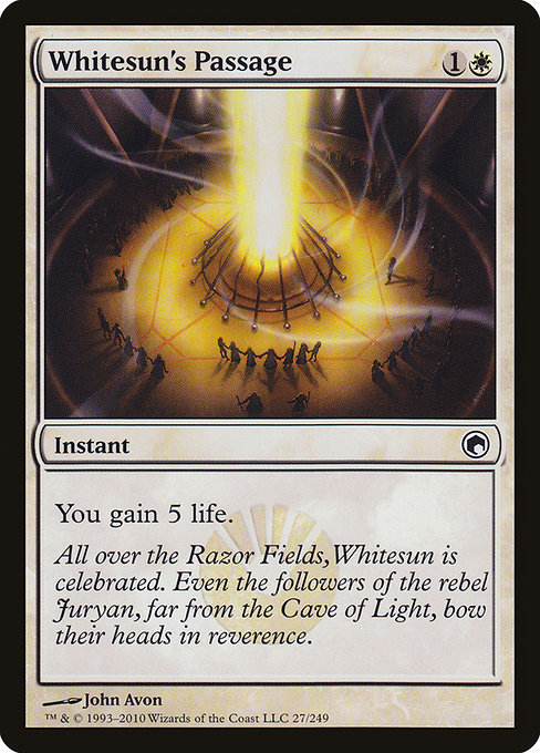 Whitesun's Passage - Scars of Mirrodin Common Card