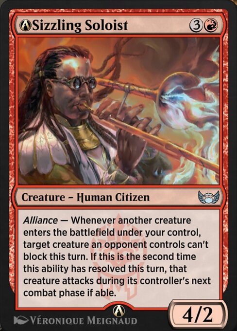 A-Sizzling Soloist - Streets of New Capenna Uncommon Card