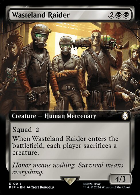 Wasteland Raider - Fallout Rare Card