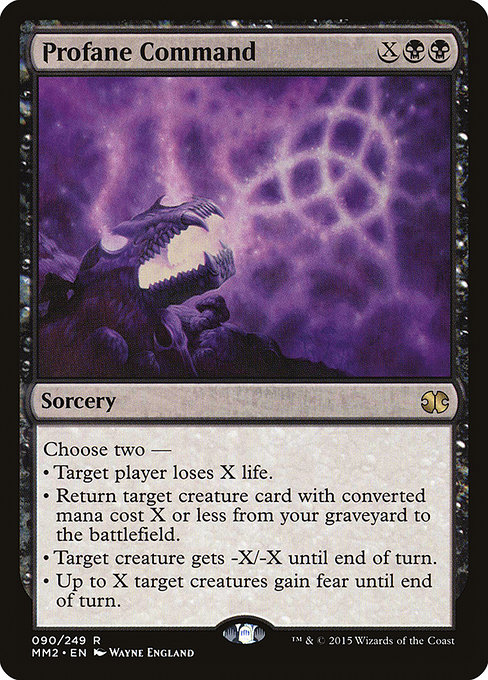 Profane Command - Modern Masters 2015 Rare Card