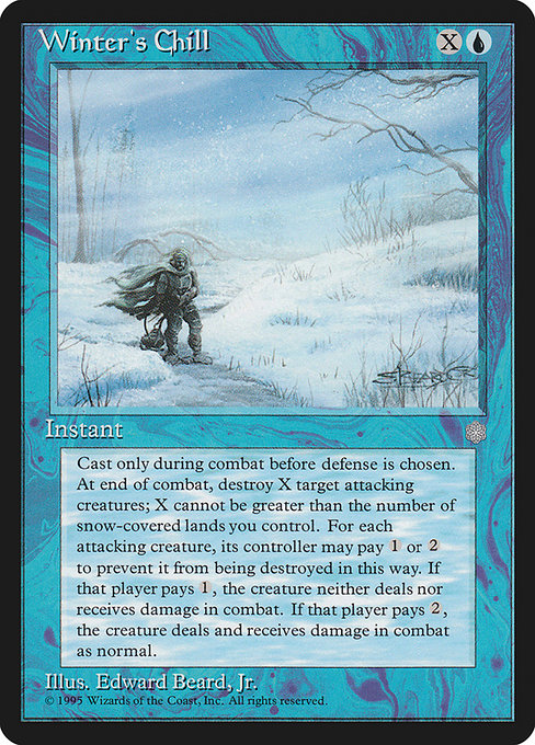 Winter's Chill - Ice Age Rare Card