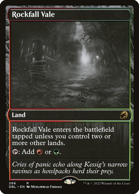 Rockfall Vale - Innistrad: Double Feature Rare Card