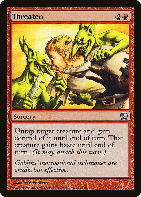 Threaten - Ninth Edition Uncommon Card
