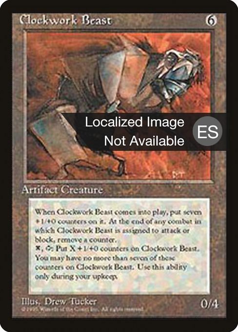 Clockwork Beast - Fourth Edition Foreign Black Border Rare Card