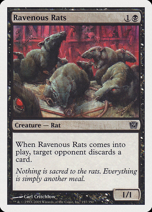 Ravenous Rats - Ninth Edition Common Card
