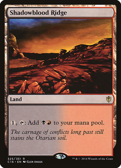 Shadowblood Ridge - Commander 2016 Rare Card