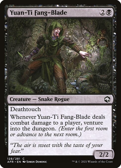 Yuan-Ti Fang-Blade - Adventures in the Forgotten Realms Common Card