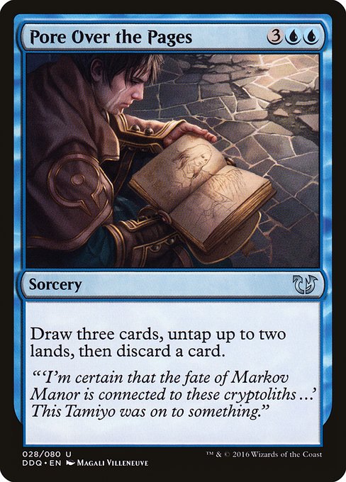 Pore Over the Pages - Duel Decks: Blessed vs. Cursed Uncommon Card