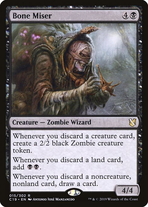 Bone Miser - Commander 2019 Rare Card