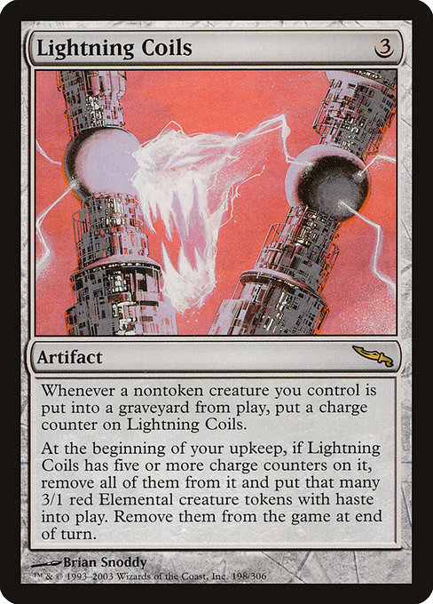 Lightning Coils - Mirrodin Rare Card