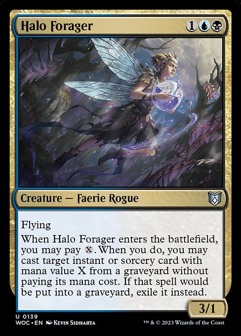 Halo Forager - Wilds of Eldraine Commander Uncommon Card